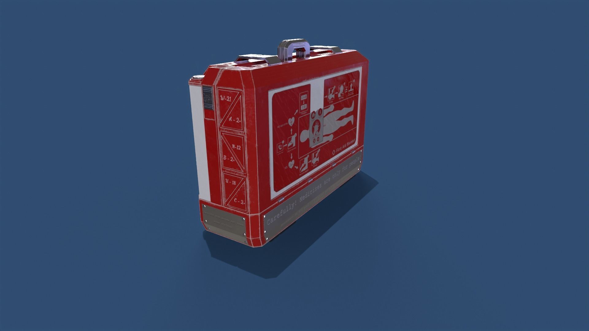 First aid kit PBR low-poly game ready Low-poly 3D model_5