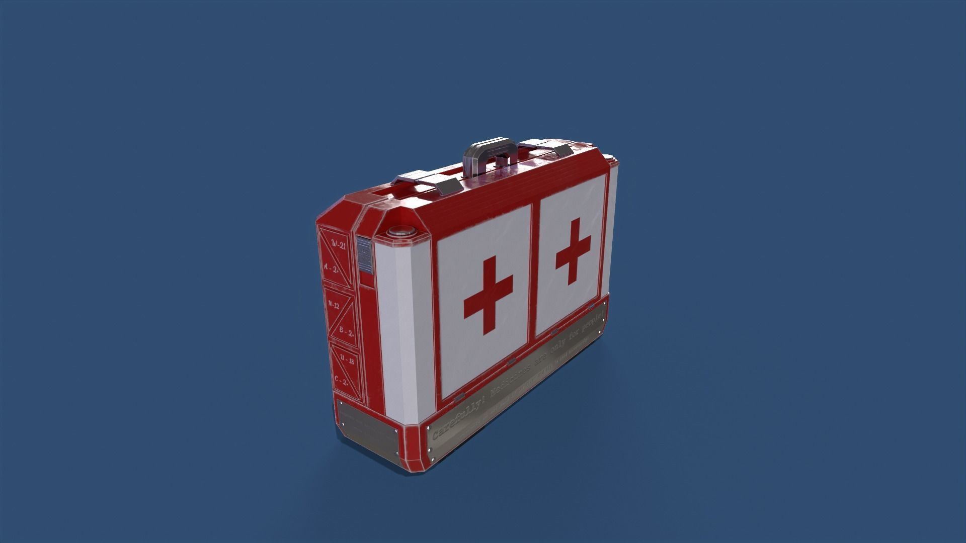 First aid kit PBR low-poly game ready Low-poly 3D model_4