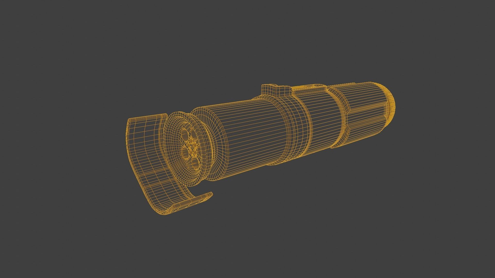 Yodas Lightsaber Low-poly 3D model_4