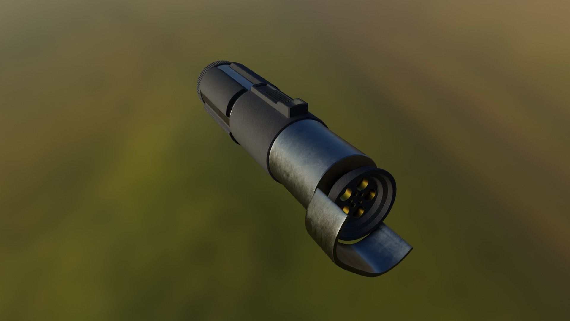 Yodas Lightsaber Low-poly 3D model_2