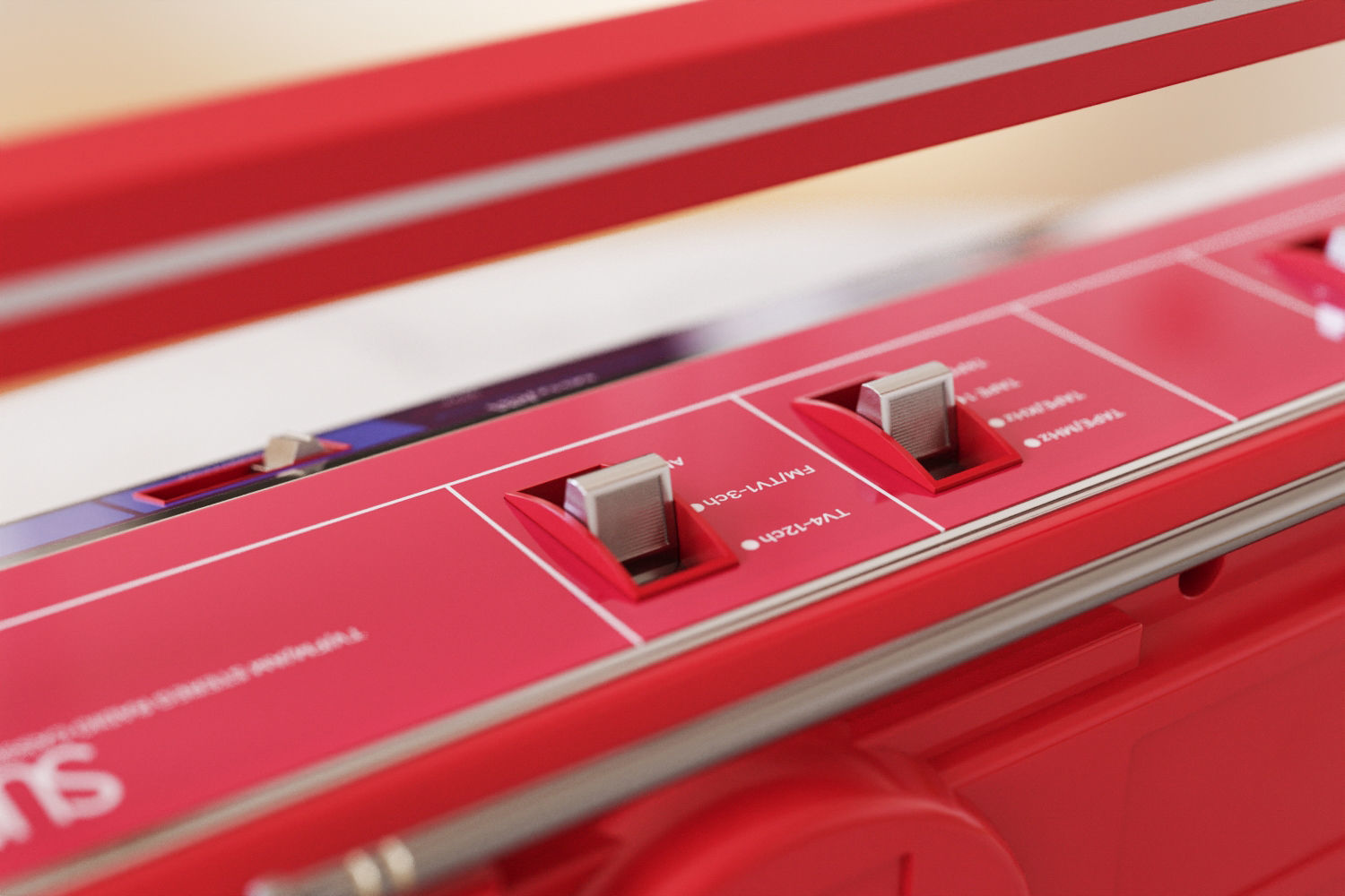 Vintage japan cassette player 3D model_7