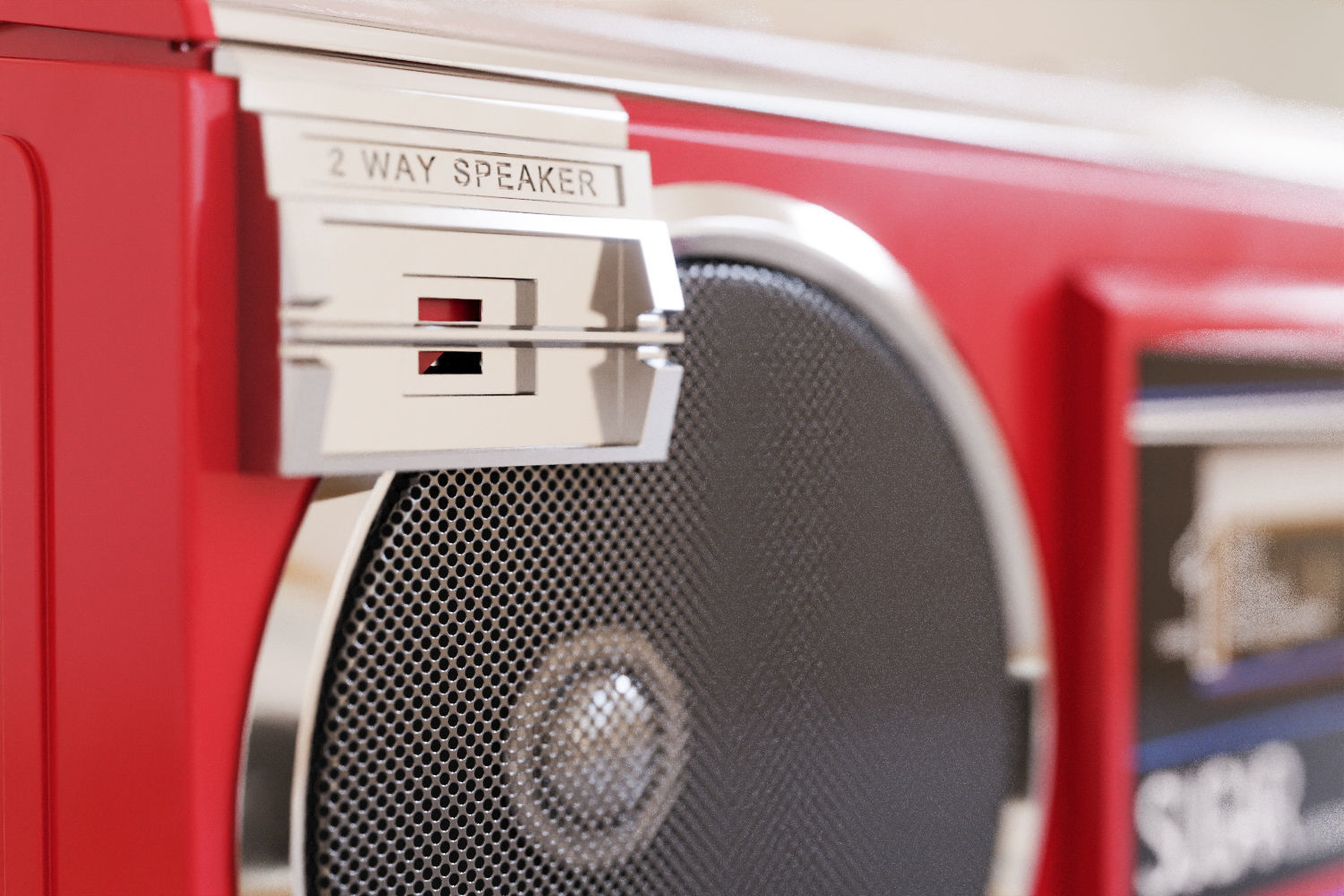 Vintage japan cassette player 3D model_8