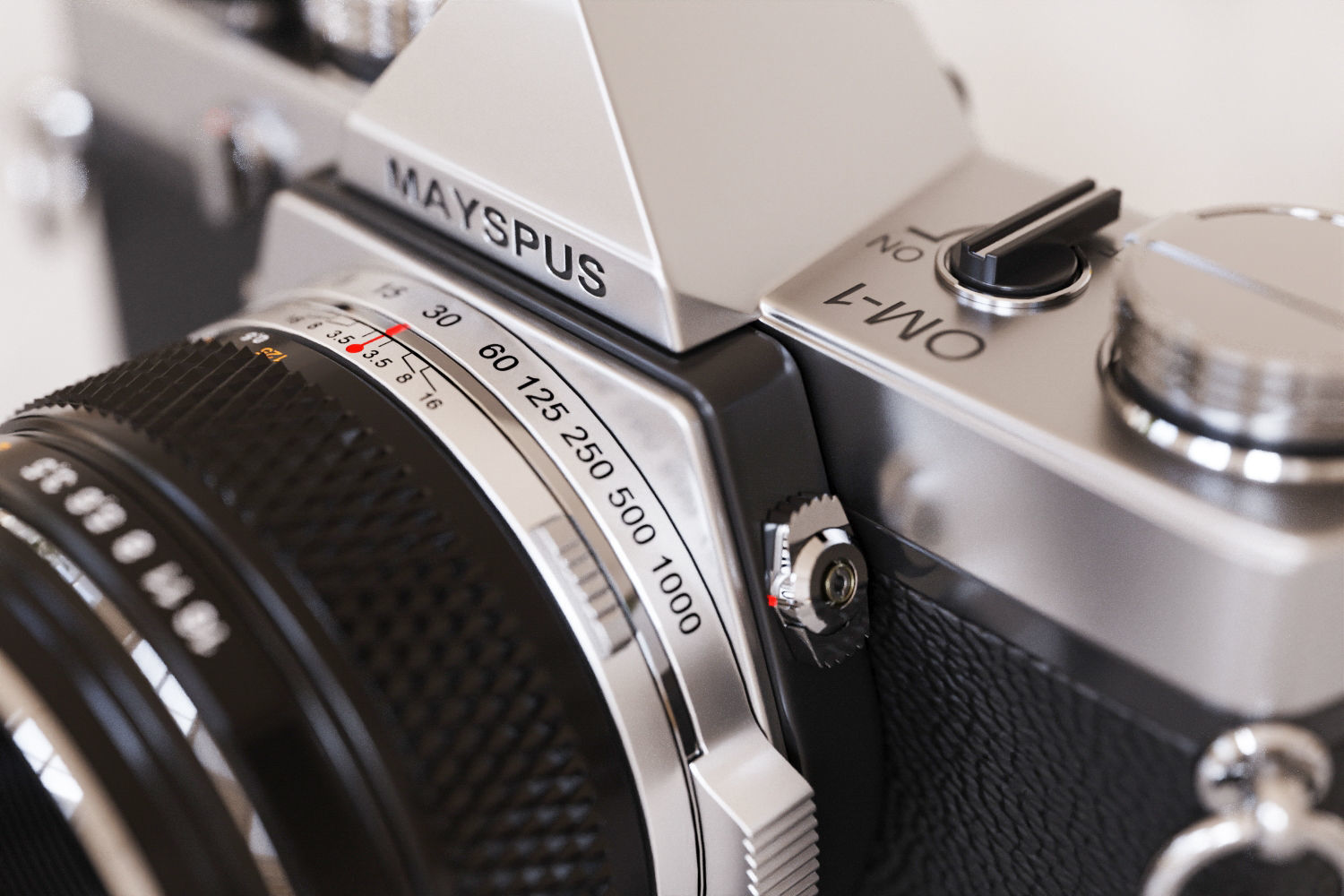 Vintage full-frame camera 3D model_7