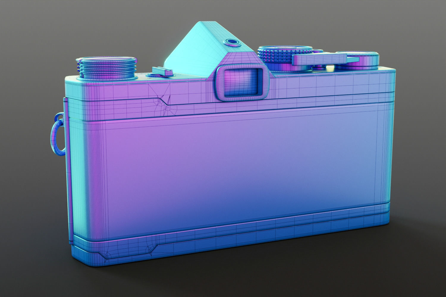 Vintage full-frame camera 3D model_15