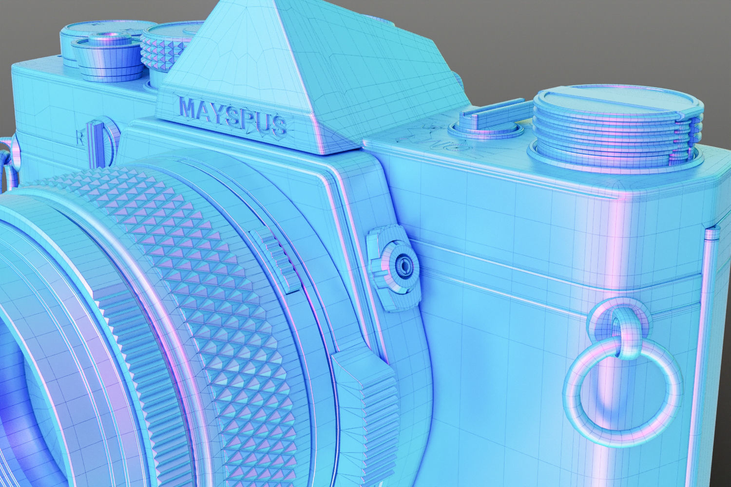 Vintage full-frame camera 3D model_13