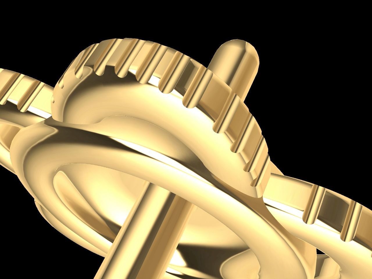 twisty flower earrings and ear post stl files all parts verified 3D print model_7