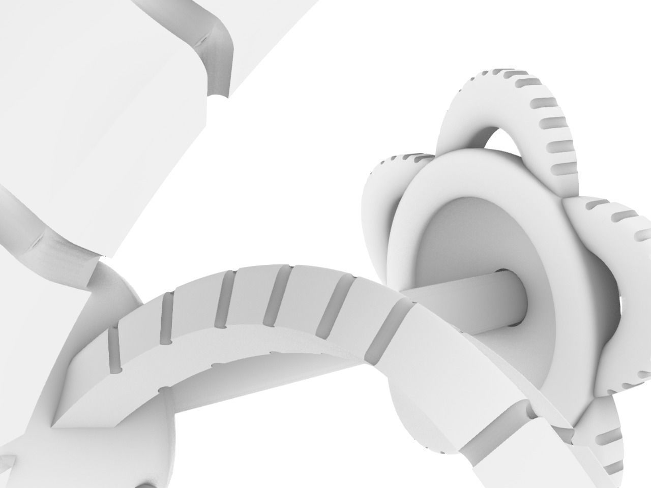 twisty flower earrings and ear post stl files all parts verified 3D print model_22