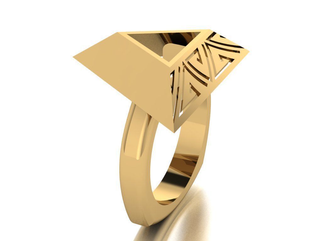 pyramid ring 3D print model_6