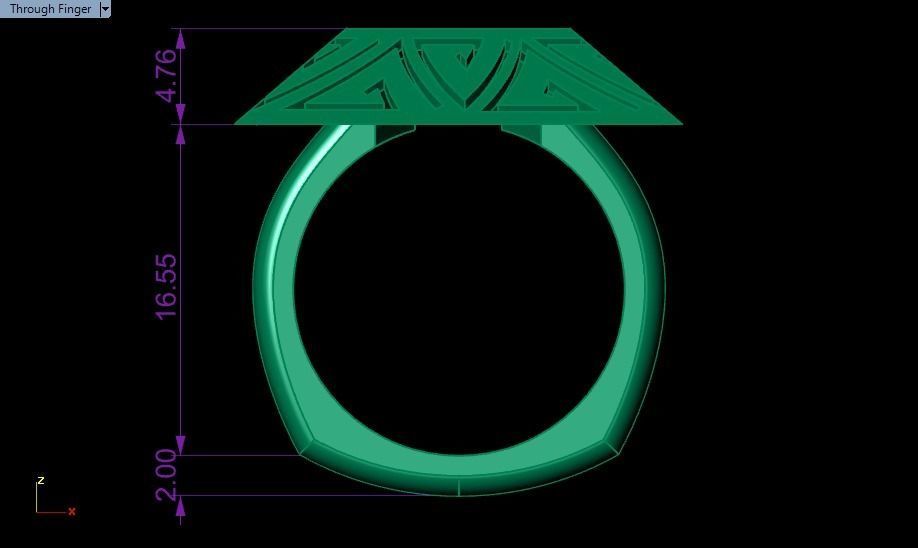 pyramid ring 3D print model_5