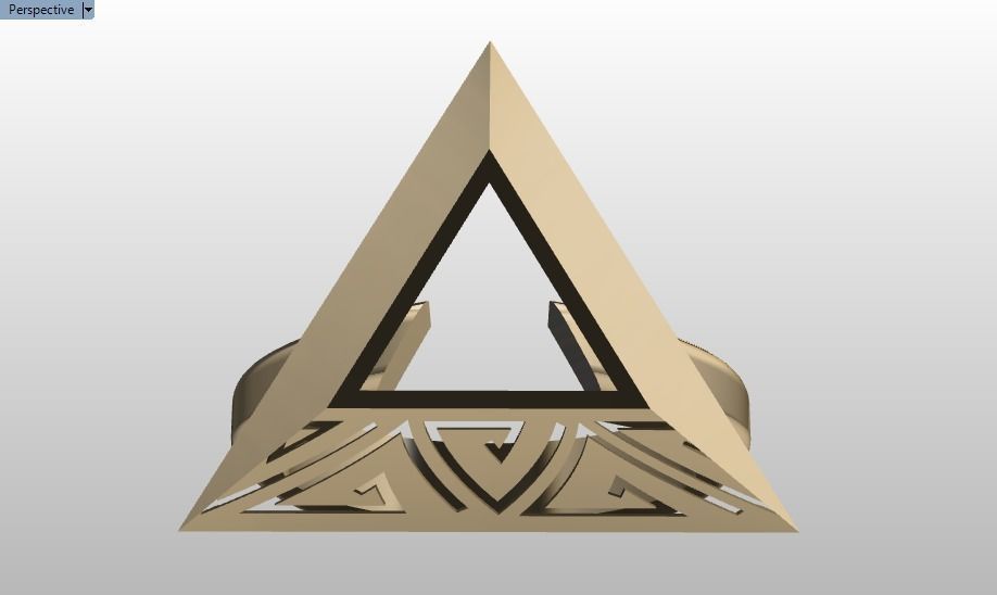 pyramid ring 3D print model_19
