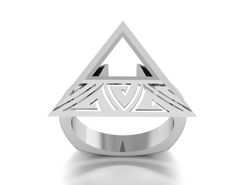 pyramid ring 3D print model_7