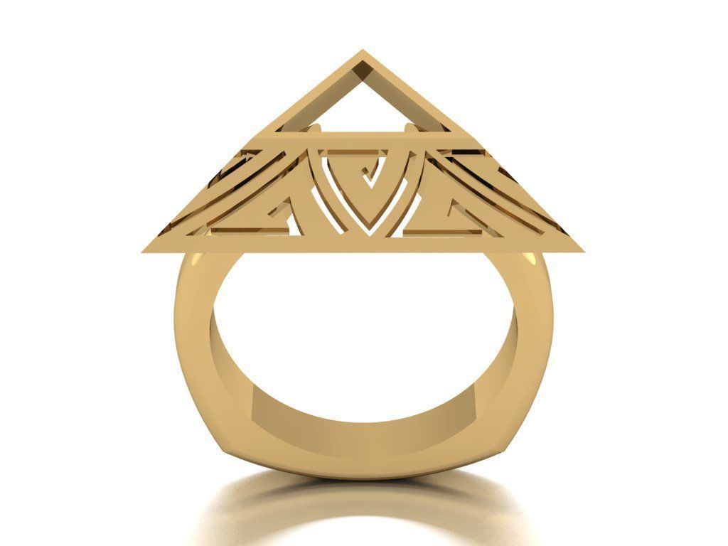 pyramid ring 3D print model_1