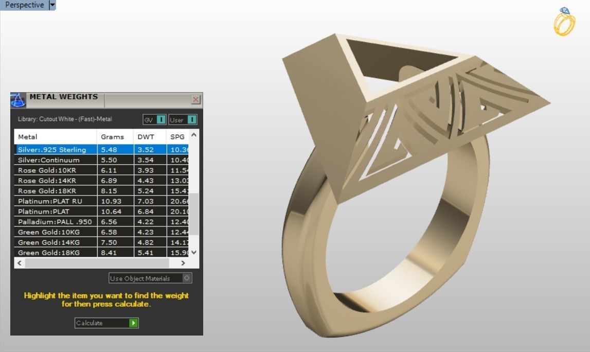 pyramid ring 3D print model_12