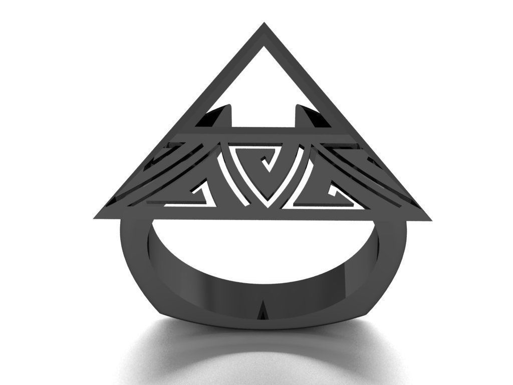 pyramid ring 3D print model_13