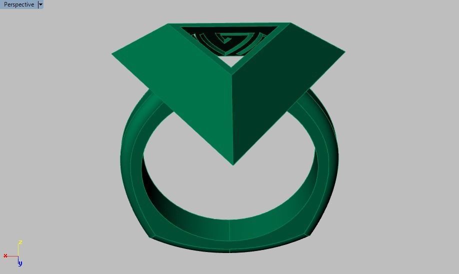 pyramid ring 3D print model_22