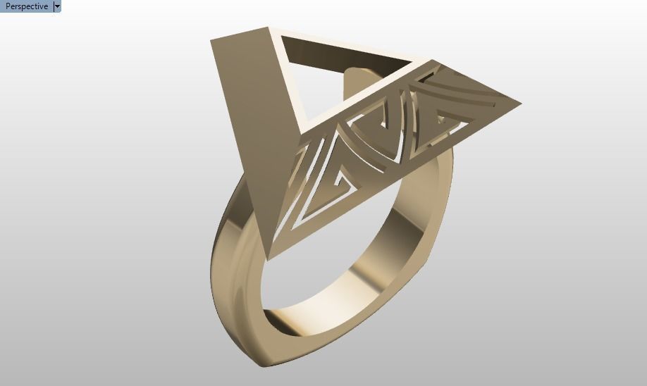 pyramid ring 3D print model_17