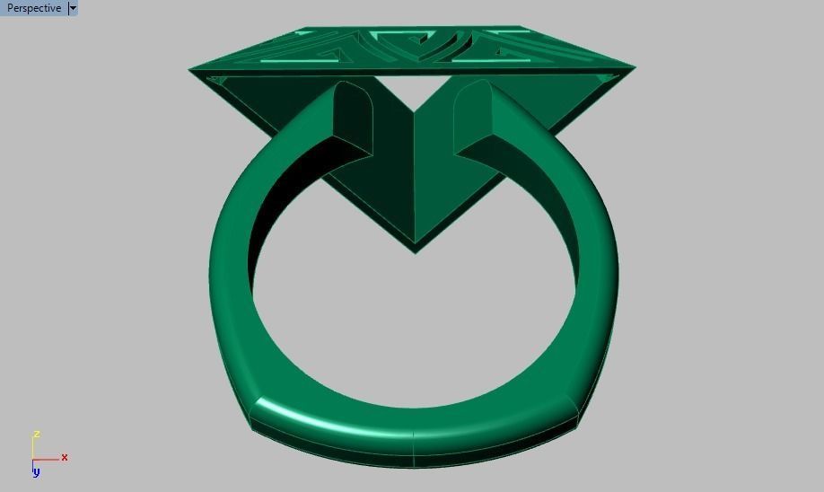 pyramid ring 3D print model_21