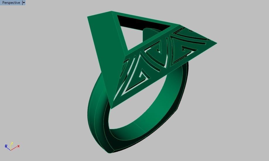 pyramid ring 3D print model_16