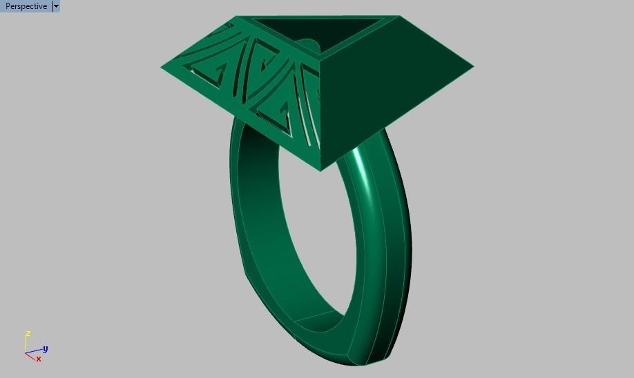 pyramid ring 3D print model_23