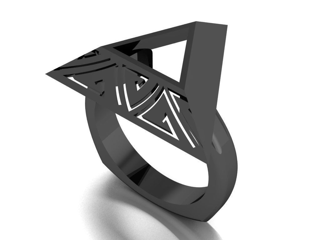pyramid ring 3D print model_10