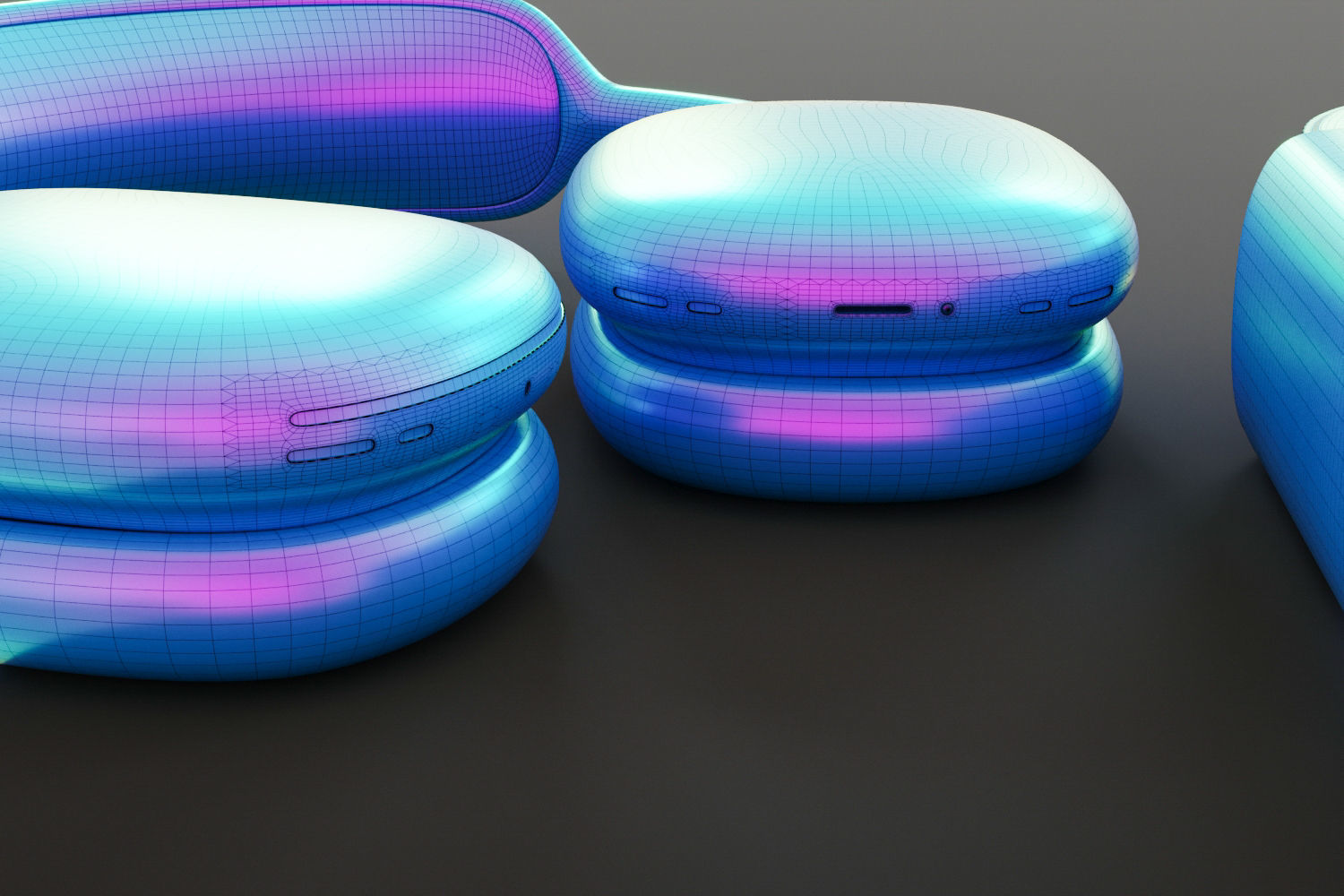 Luxury headphones max 3D model_14