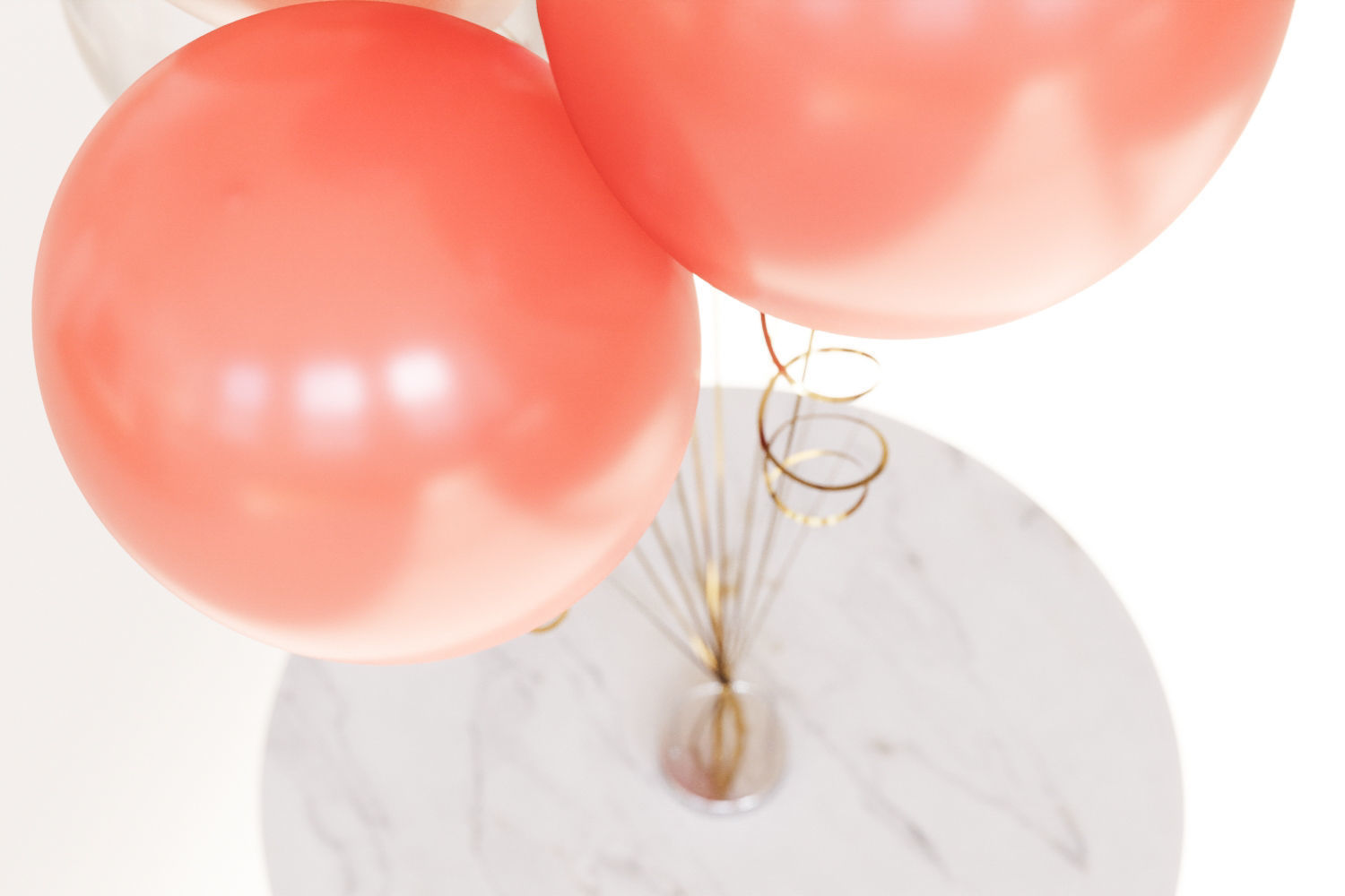 Pink party balloons 3D model_9