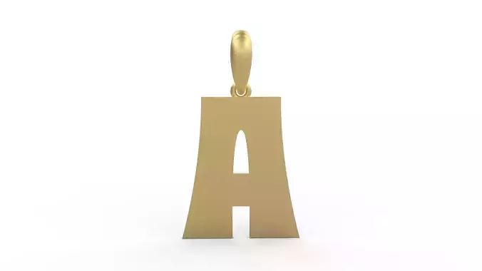 Initial Letters Pendant Halloween Hex A