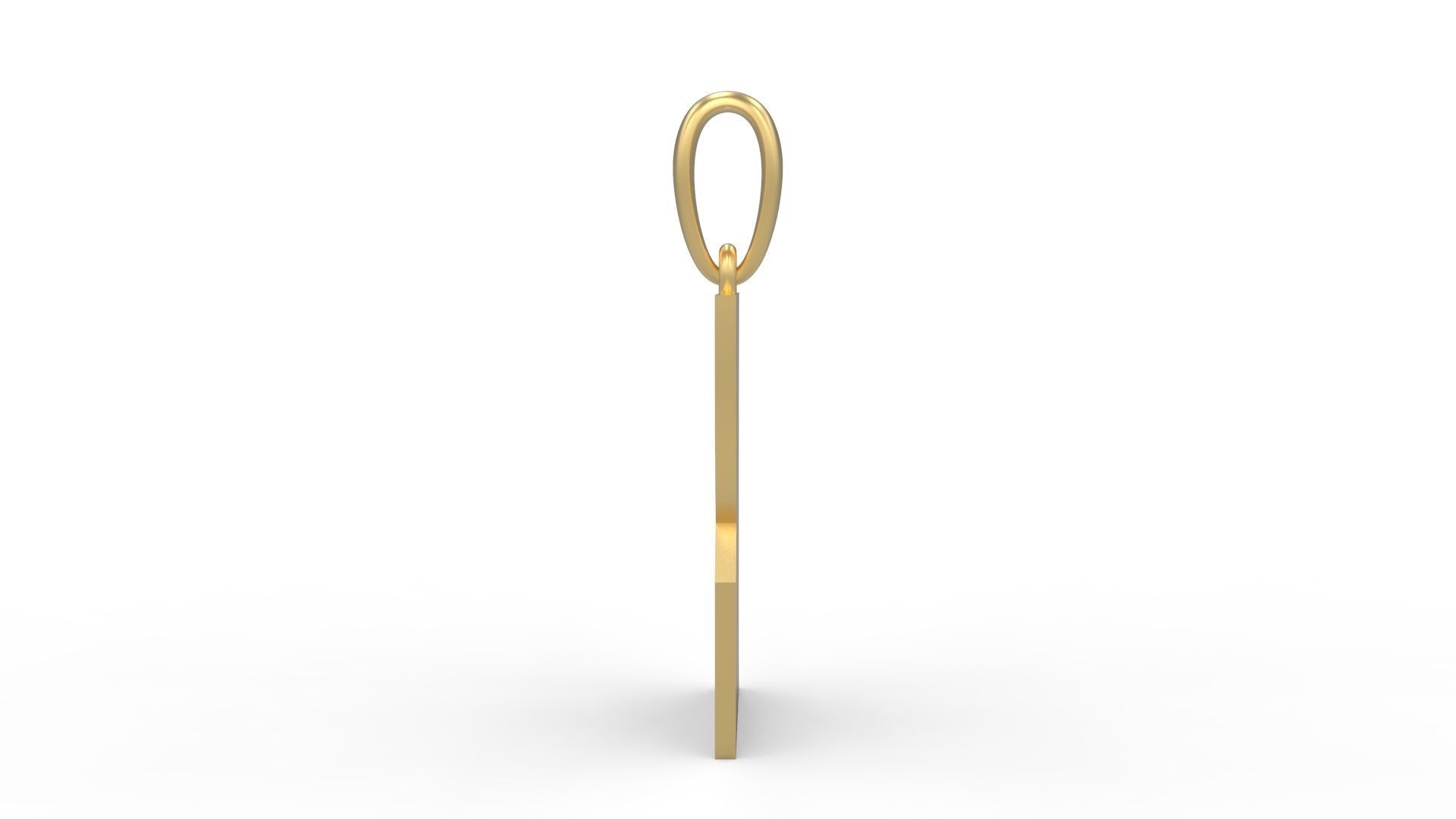 Initial Letters Pendant Halloween Hex B 3D print model_2