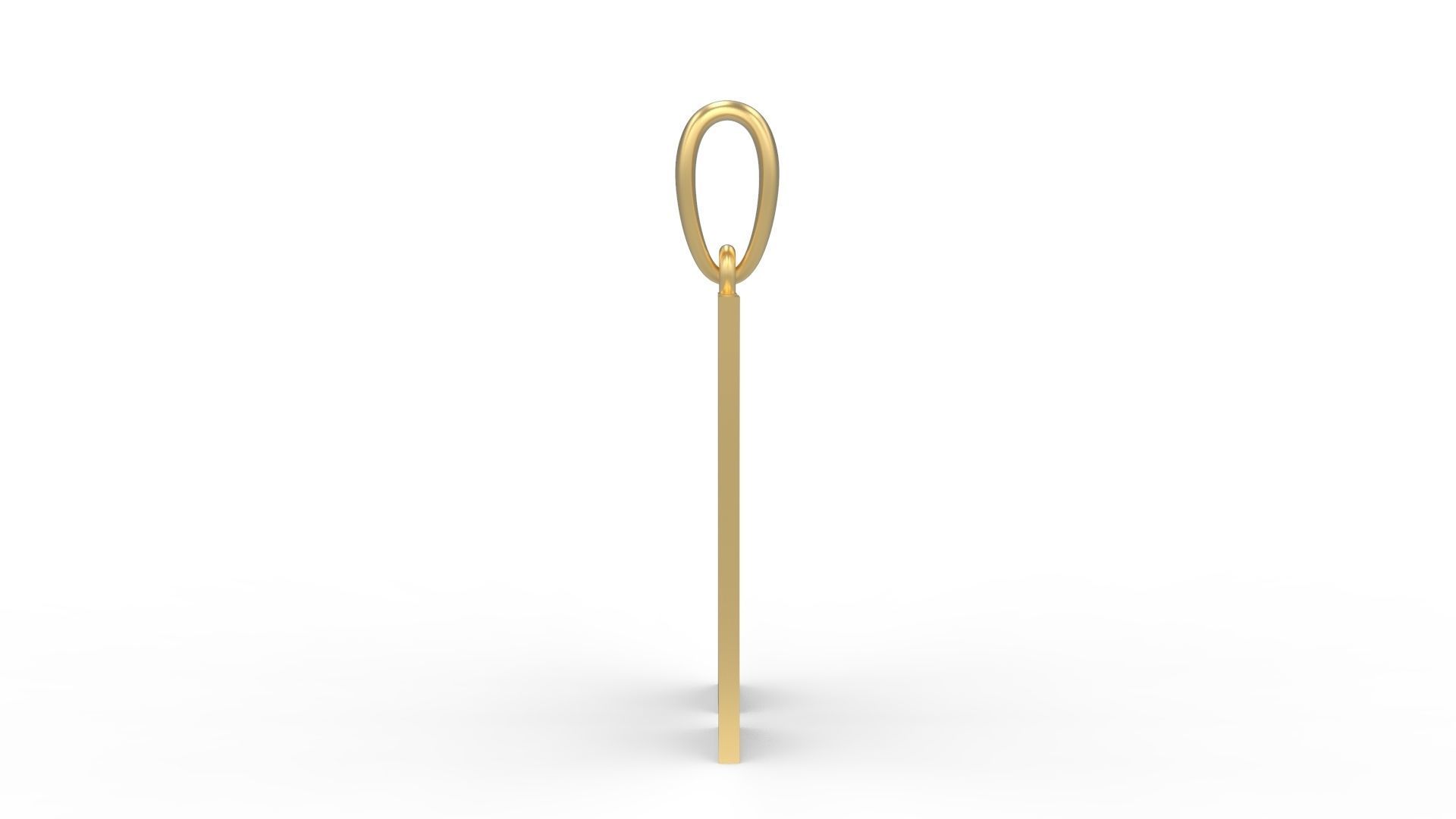 Initial Letters Pendant Halloween Hex H 3D print model_2