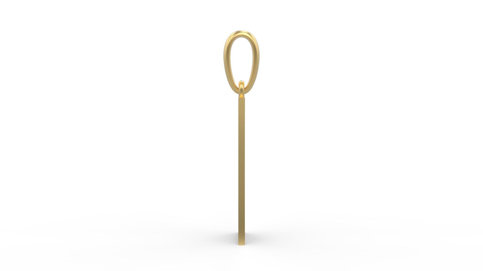 Initial Letters Pendant Halloween Hex I 3D print model_2