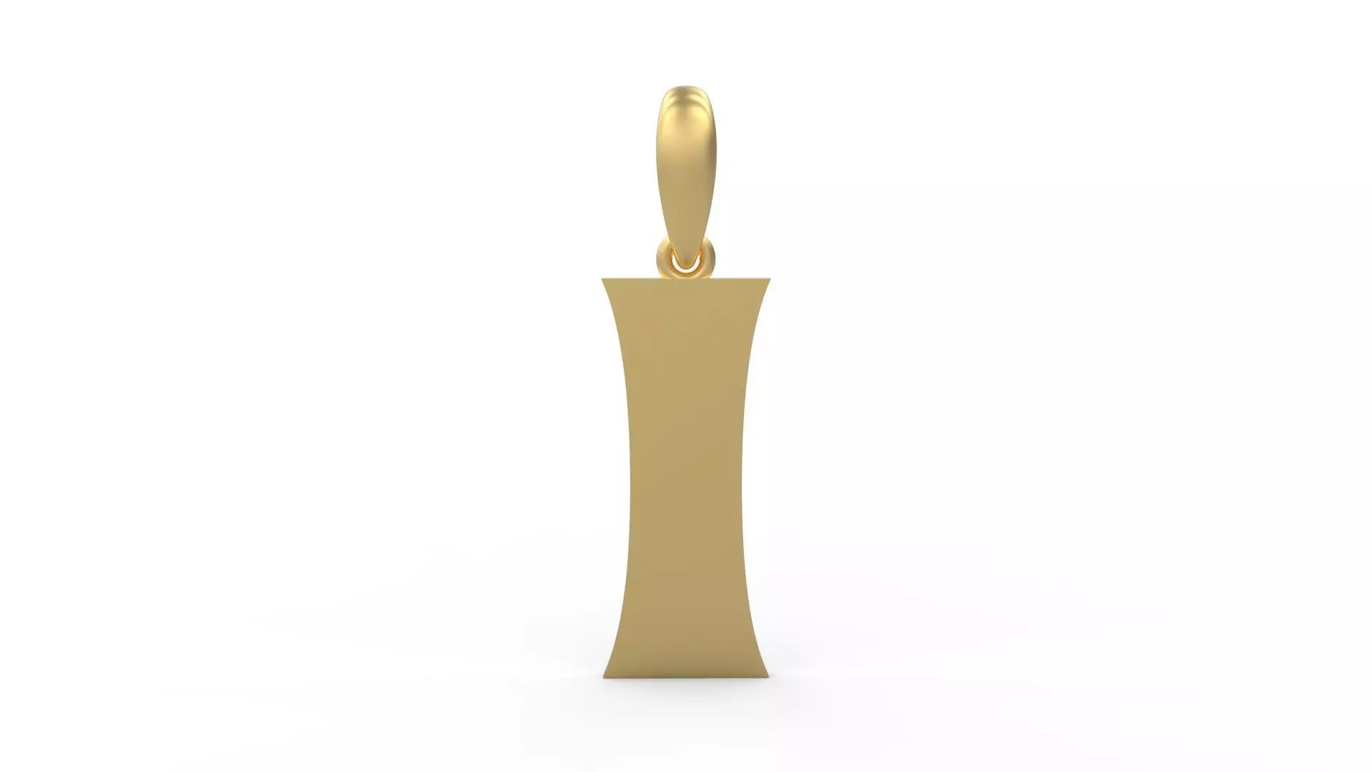 Initial Letters Pendant Halloween Hex I 3D print model_0