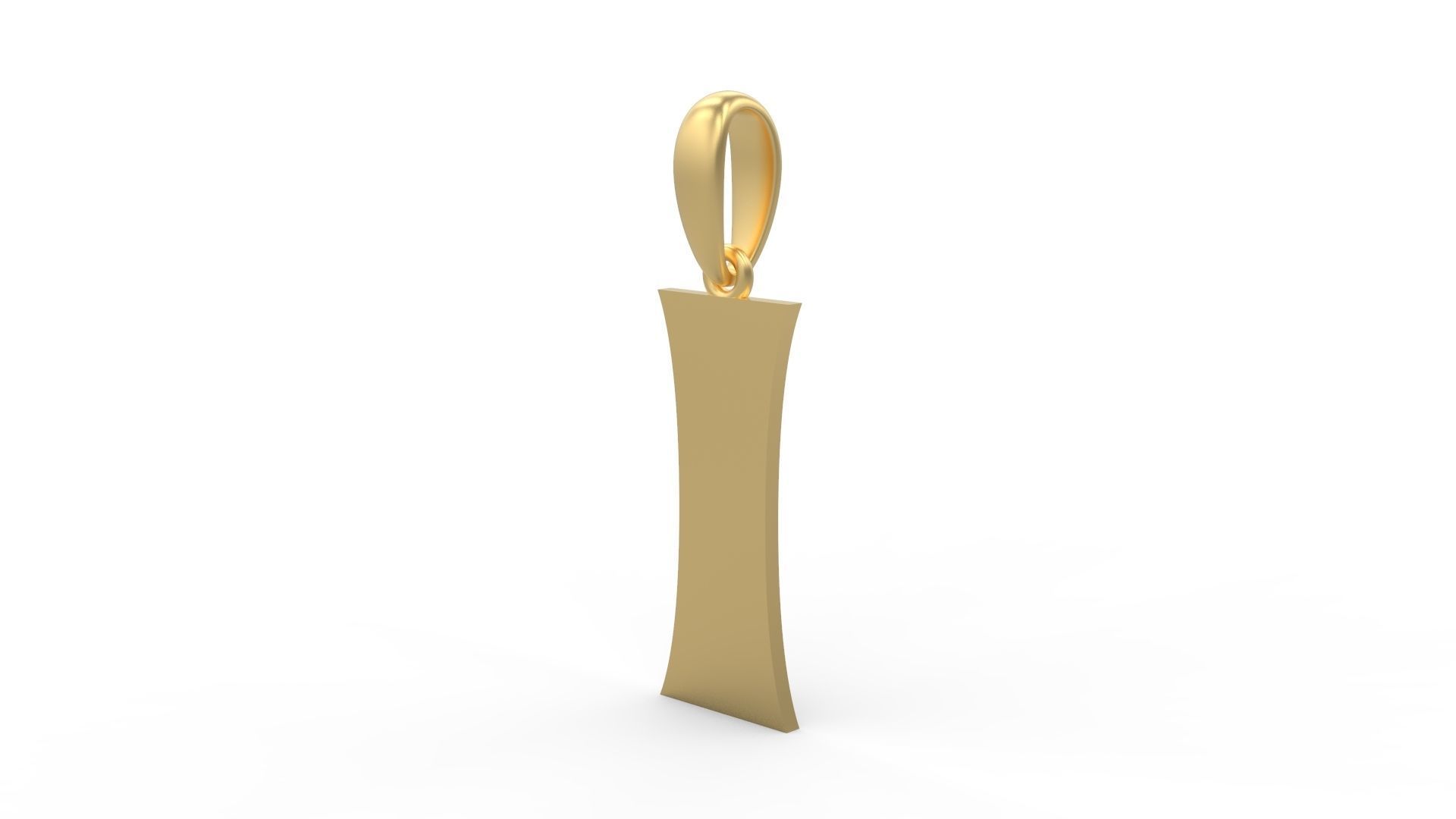 Initial Letters Pendant Halloween Hex I 3D print model_1