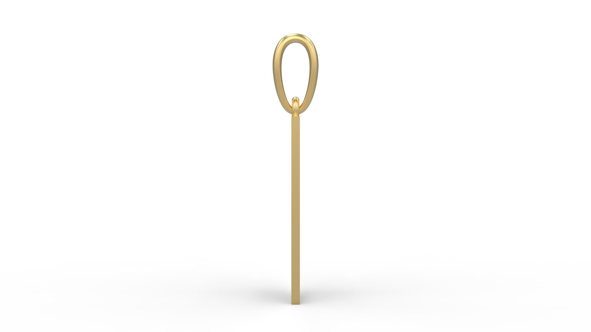 Initial Letters Pendant Halloween Hex J 3D print model_2