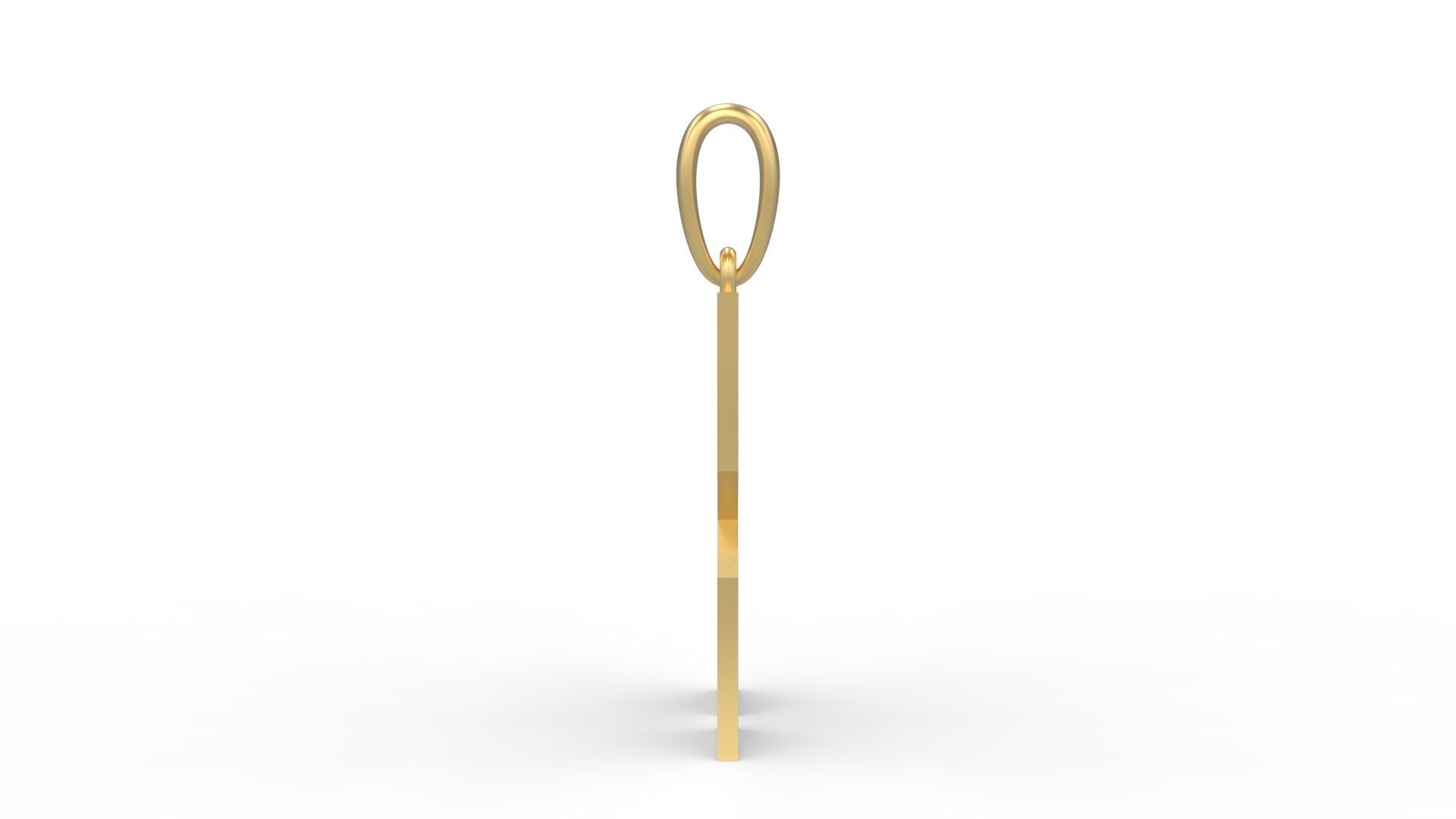 Initial Letters Pendant Halloween Hex K 3D print model_2