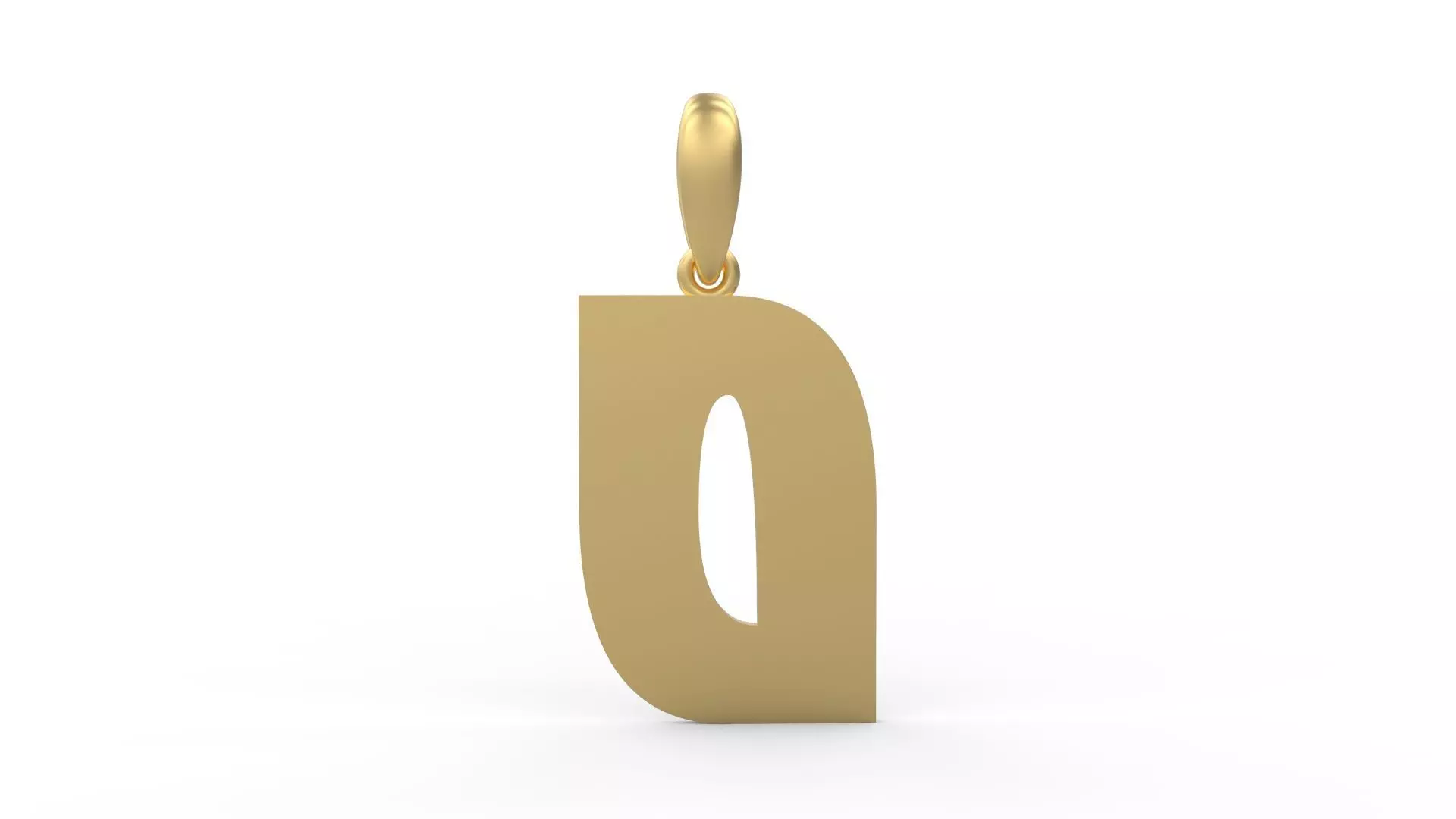 Initial Letters Pendant Halloween Hex O 3D print model_0