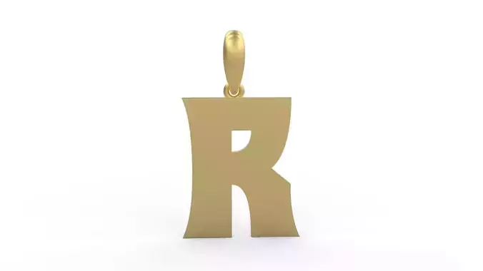 Initial Letters Pendant Halloween Hex R