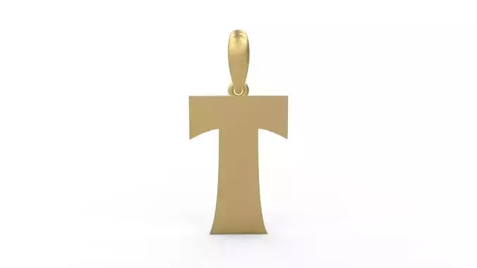 Initial Letters Pendant Halloween Hex T