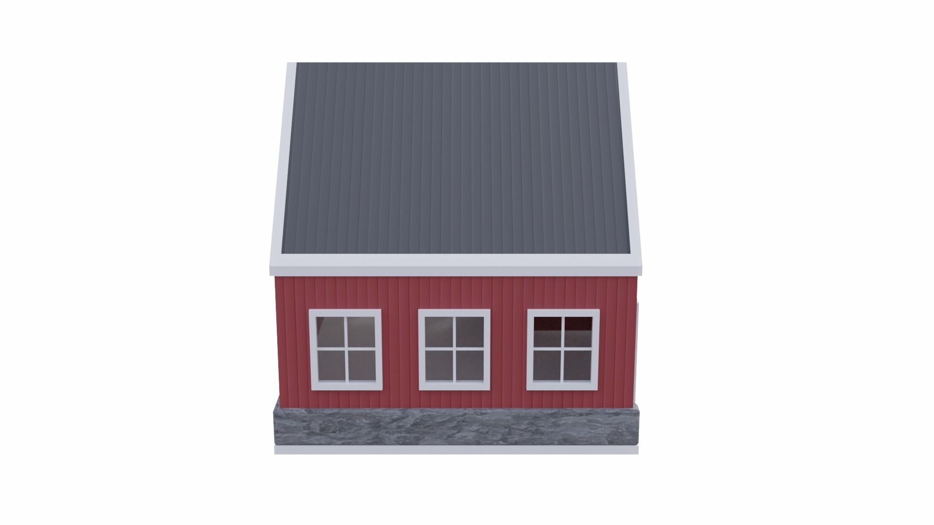 Barn Workshop 3 Low-poly 3D model_10