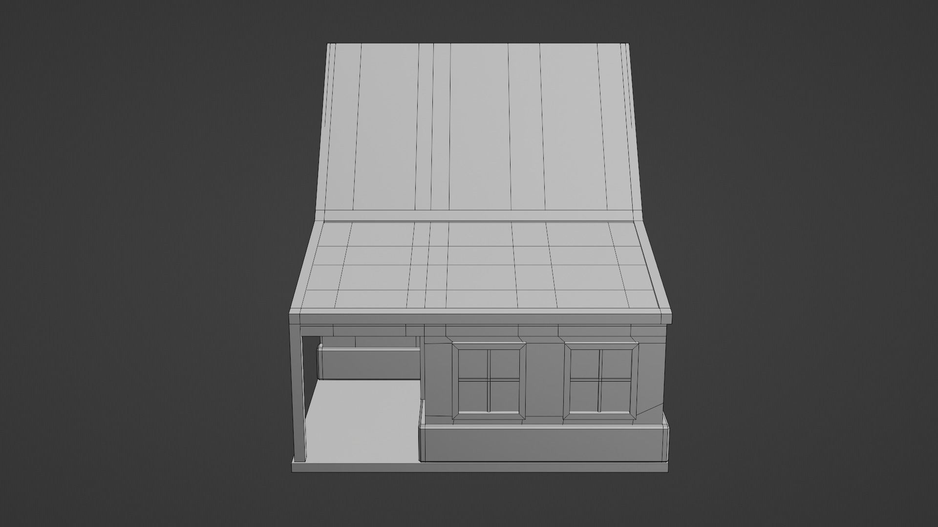 Barn Workshop 3 Low-poly 3D model_18