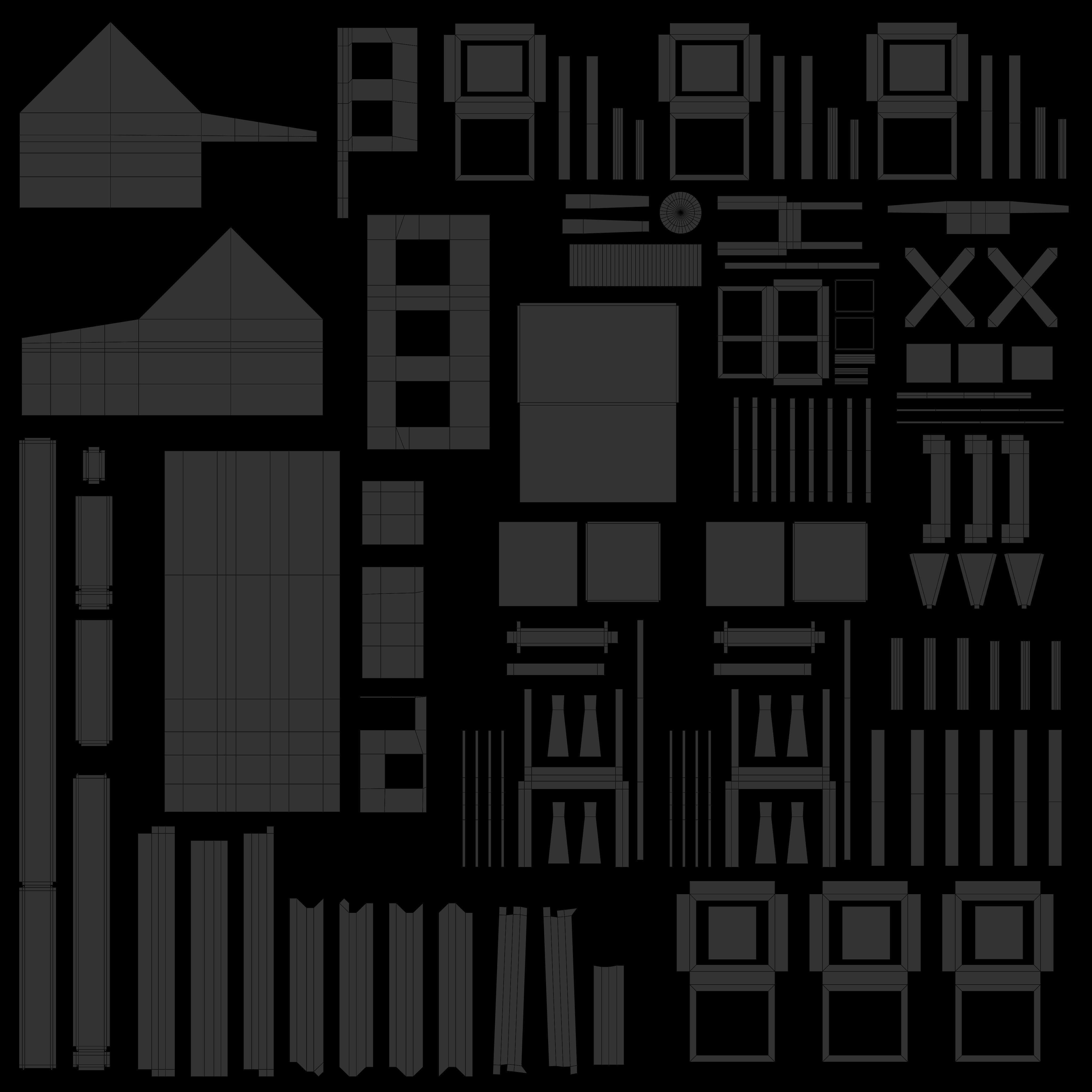 Barn Workshop 3 Low-poly 3D model_24