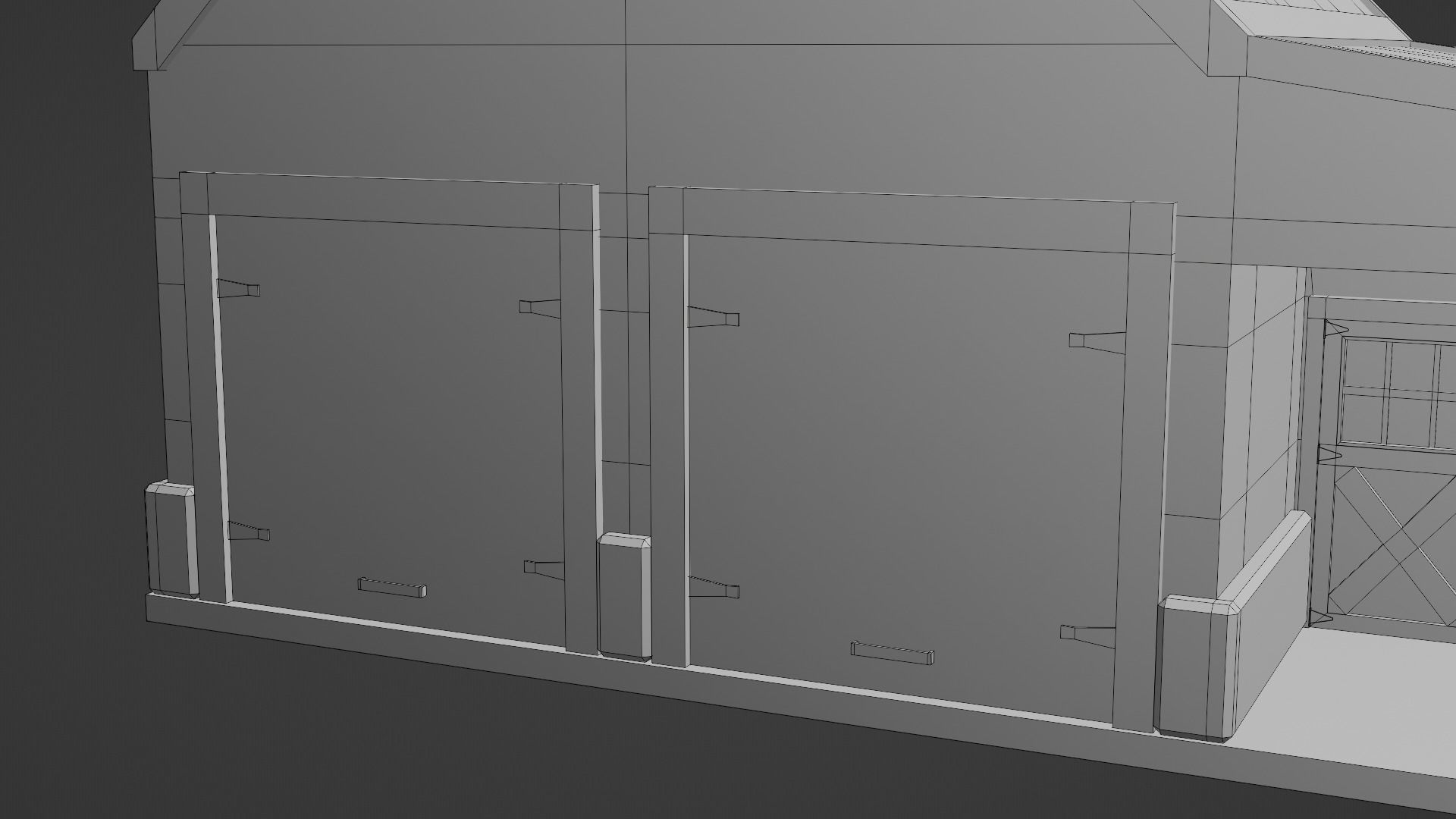 Barn Workshop 3 Low-poly 3D model_15