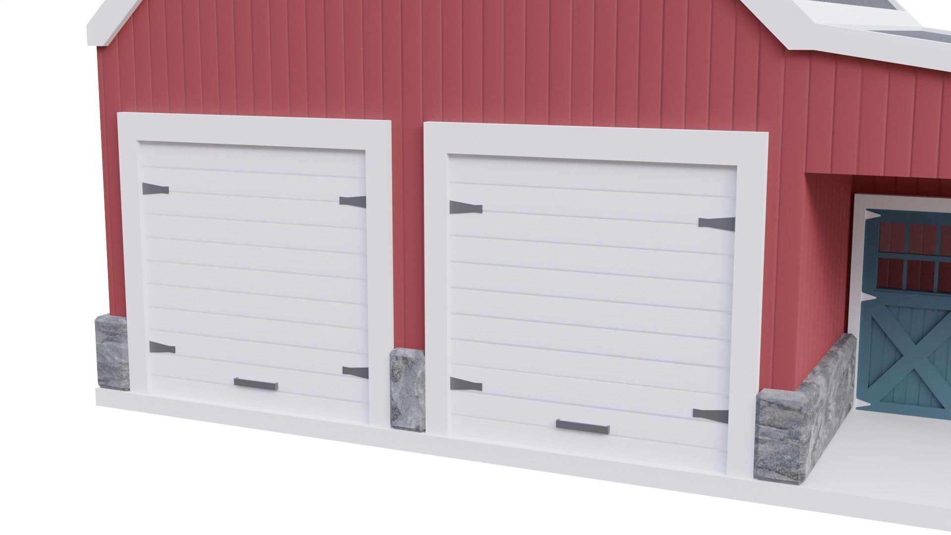 Barn Workshop 3 Low-poly 3D model_5