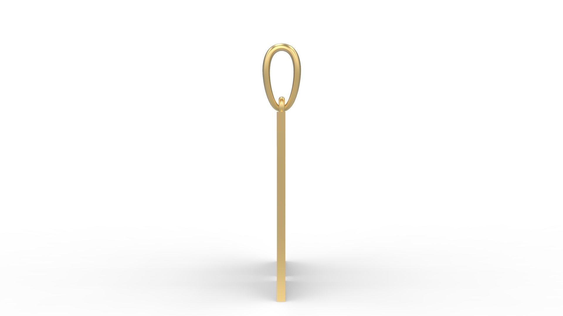 Initial Letters Pendant Halloween Hex W 3D print model_2