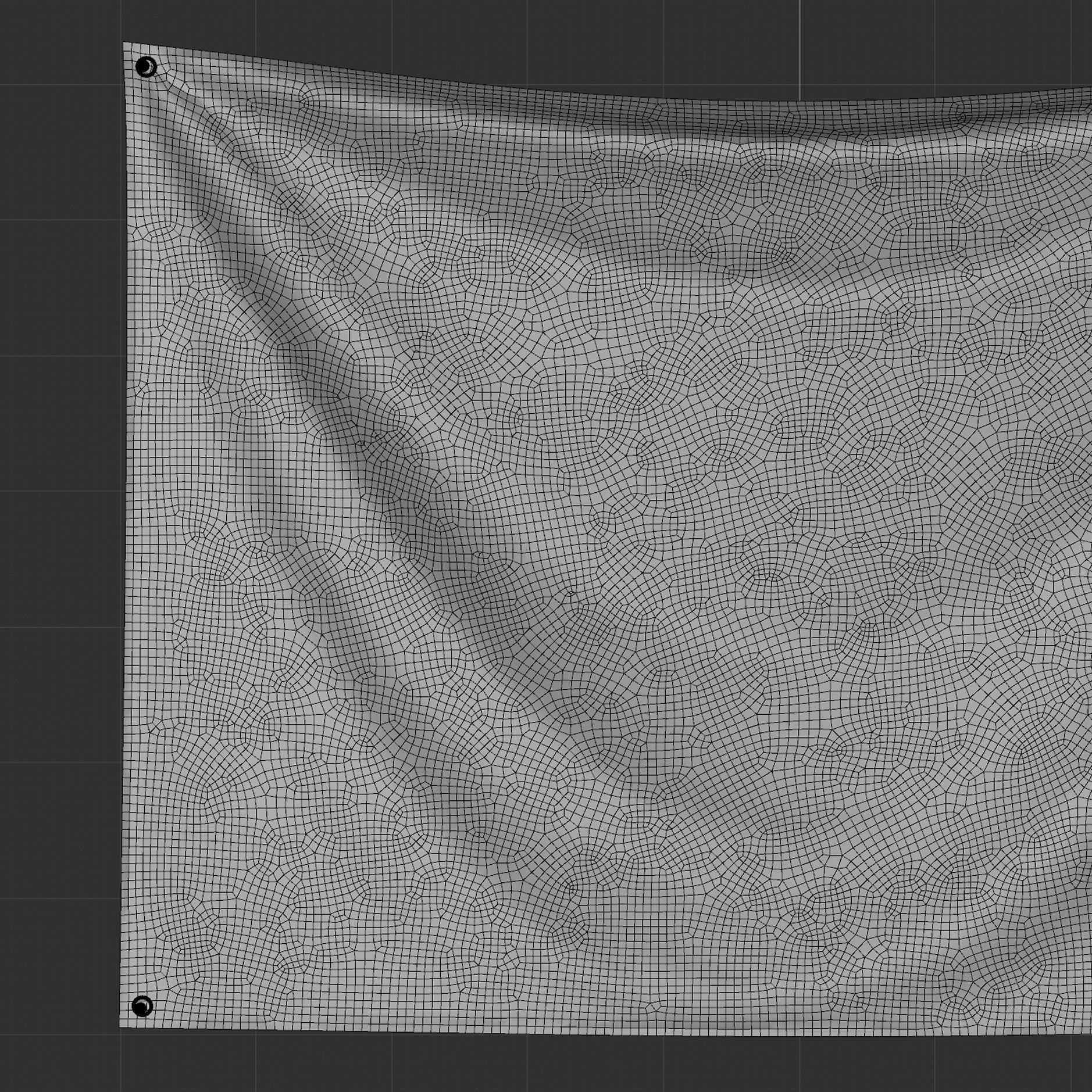 3d Flag Fabric Banner Low-poly 3D model 3D model_5