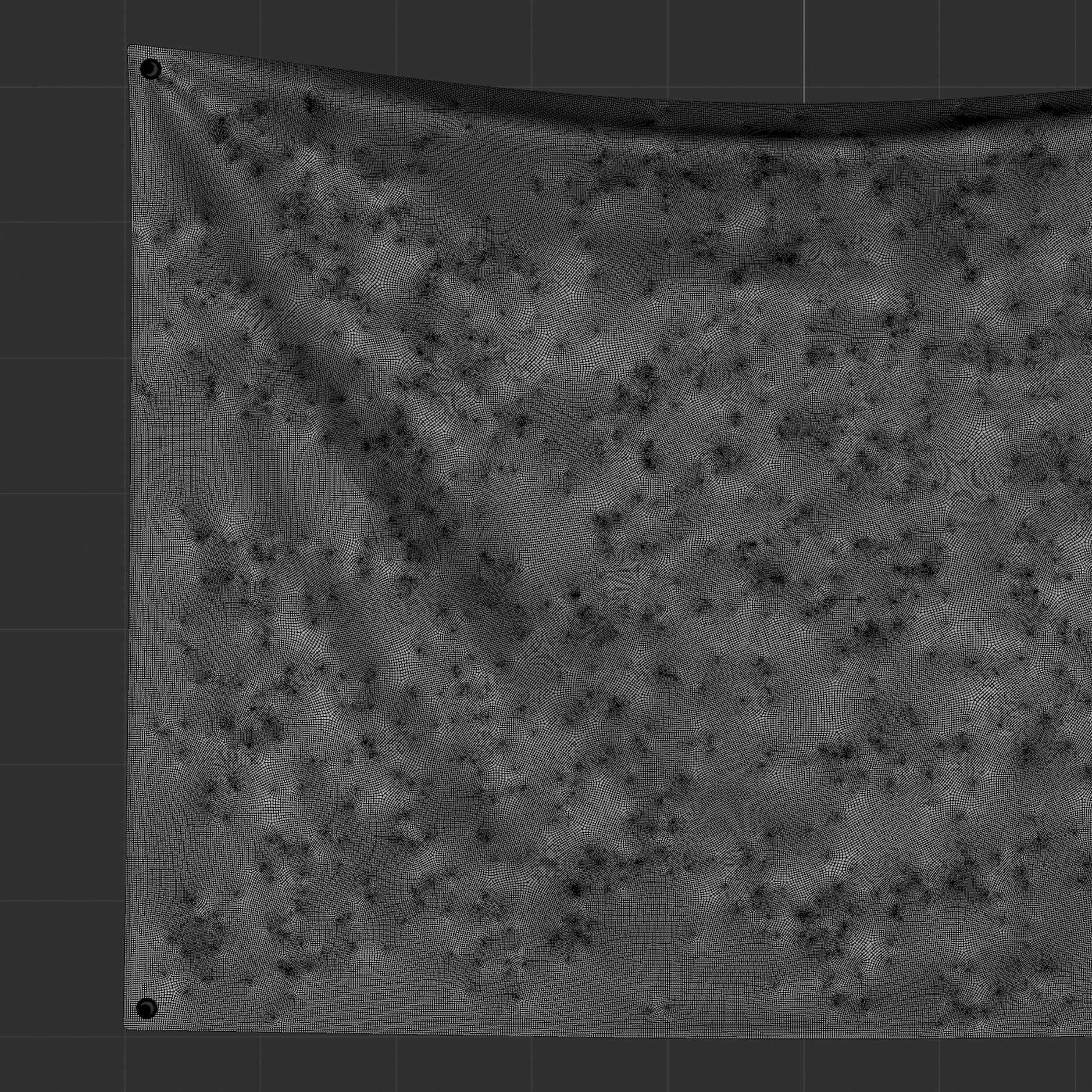 3d Flag Fabric Banner Low-poly 3D model 3D model_6