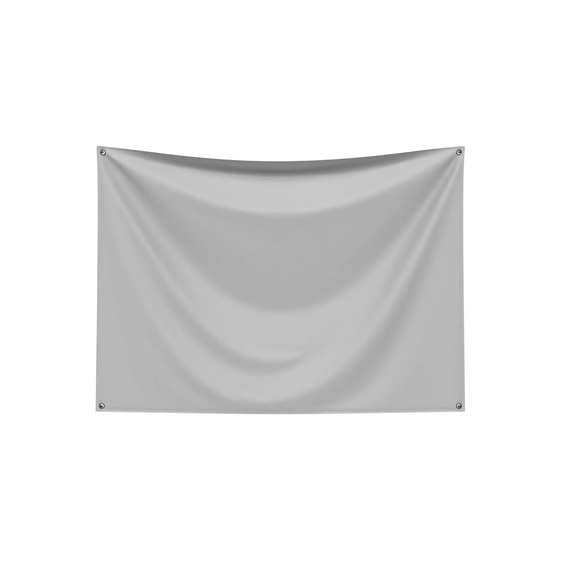 3d Flag Fabric Banner Low-poly 3D model 3D model_0