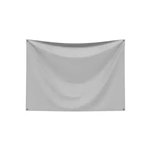 3d Flag Fabric Banner Low-poly 3D model 3D model