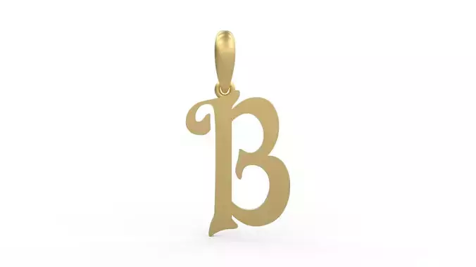 Initial Letters Pendant HalloWitch B