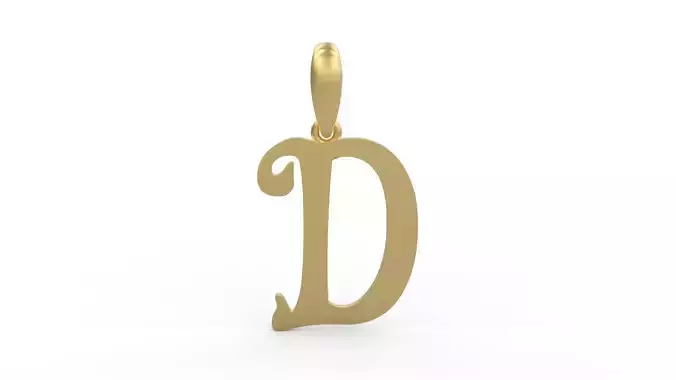 Initial Letters Pendant HalloWitch D