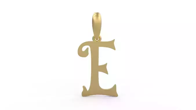 Initial Letters Pendant HalloWitch E